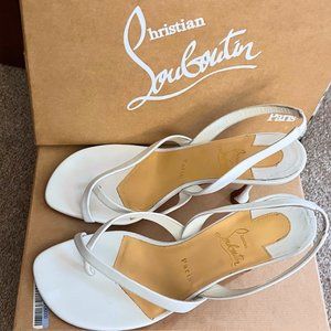 CHRISTIAN LOUBOUTIN FLASH SALE ! Taralita 55 Leather Slingback Sandals